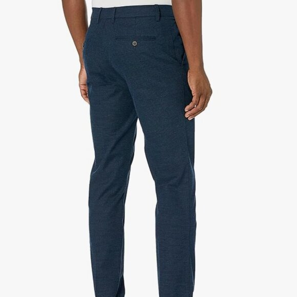 Goodthreads Slim-Fit Wrinkle-Free Comfort Stretch Chino, Navy Houndstooth, 33x29 - Picture 5 of 5